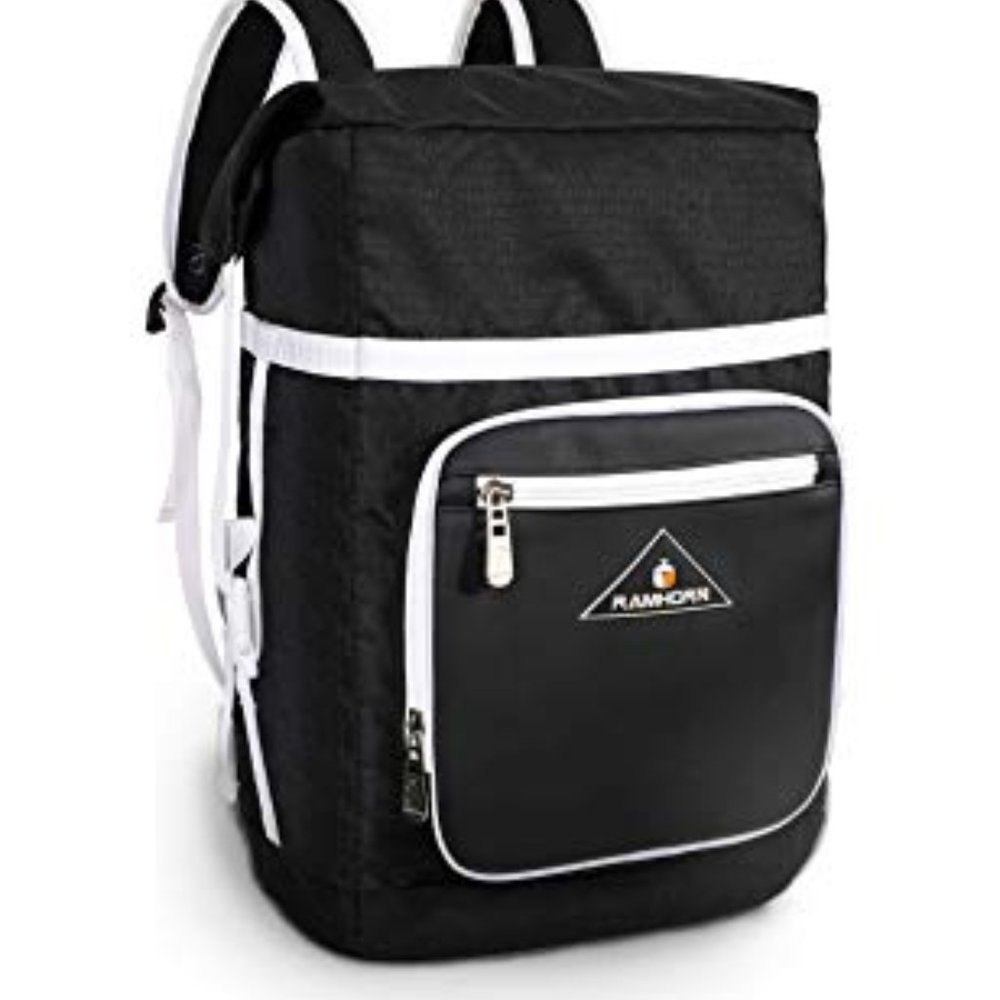 Ramhorn Backpack Daypack in Black and White